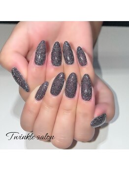 フラッシュ+ラメ追加でキラキラ