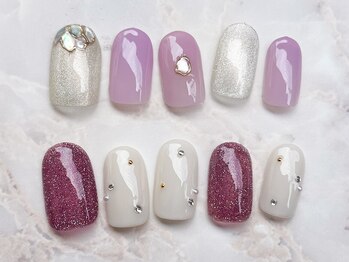 ネイルサロン 爪吉の写真/【定額ネイル¥6800】シンプルからデザイン性のあるネイルまで幅広くご用意♪【アート2本¥6000/4本¥6600】