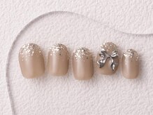 アイネイルズ 大宮店(Ｉ nails)/ラメリボン