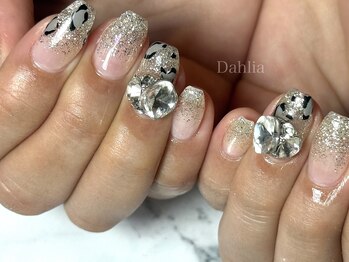 ダリア(Dahlia)/定額デザイン★ヒョウ柄