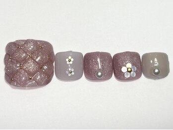 ネイルメゾン 渋谷店(NAIL MAISON)/キルティングフラワー￥8500