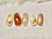 ネウィ ネイル 銀座(newi nail)/パラジェル　ひまわりネイル