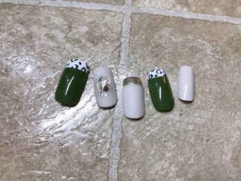 ネイルアンドアイラッシュサロン エスポアール(nail&eyelash salon espoir)/ダルメシアンネイル 75分コース