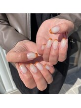 ミントリーフ バイ リート(Mint leaf by Reat)/オーロラ×オレンジフレンチ