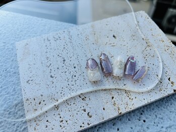 テテネイル(tete.nail)/ニュアンスパープル×マグミラー