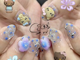ドットネイル　kittyネイル
