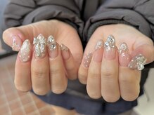 ネスネイル 池袋(Nes.nail)/ドット×リボン