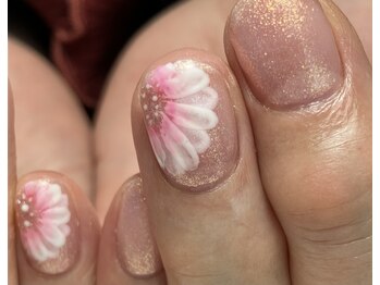 ブルーム(Bloom)/お花アートのアップ写真です