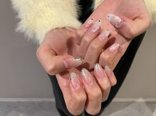 アンネ 梅田 GRACE店(ANNE)/ちぐはぐホワイトネイル