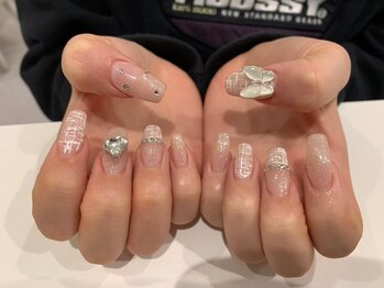 プラチナムドール 京都駅前店(PLATINUMDOLL)/ネイル ホログラム ネイル 紫