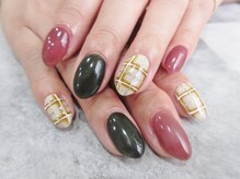 ネイルサロン キラップ(Nail Salon KiLAP)/チェック柄☆定額￥7980