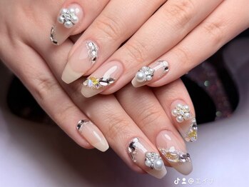 エイナネイル(einanail)の写真/スカルプネイルで憧れのお洒落ネイルに★当店は爪の状態に合わせてスカルプの種類をご提案いたします