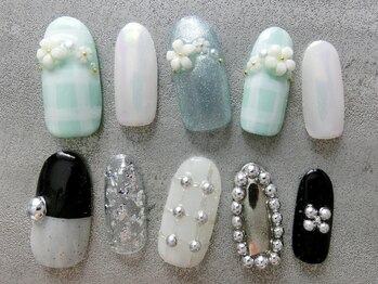 ネイリシャス(NAILICIOUS)の写真/《何度でも同価格♪》つけ放題6本¥7150/10本¥7700♪豊富なパ-ツと繊細Artで指先から女子力UP★