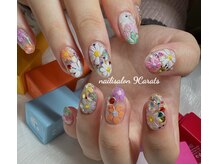 ナインカラット 神田店(9 Carats)/手描きフラワーネイル