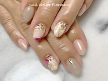 ネイルアトリエ フロラシオン/贅沢アートの褒められネイル136
