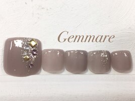 キラキラストーンネイル