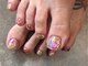 リュンヌ(lune)の写真/普段手のネイルが難しい方もフットネイルならお試ししやすい♪マグネットやミラーネイルとっても人気です☆