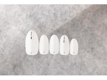 ヴァンネイル(VINGT NAIL nail&eye beauty)/シンプルストーンネイル