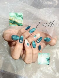 ニュアンス夏ネイル