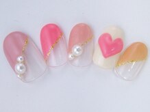ネイルサロン ドレリッチ 大宮店(drerich)/ぷっくりハートフレンチ