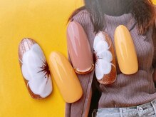 ネイルサロンフォーユー(for u)/キラキラベースフラワー♪6980