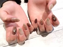 アース ネイルアンドアイラッシュ 小松店(Hair&Make EARTH Nail&Eyelash)/ 大理石ネイル　9500