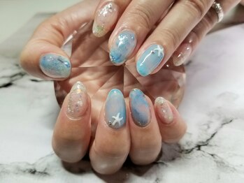 シュガーネイル(sugar nail)/ふわふわニュアンスネイル