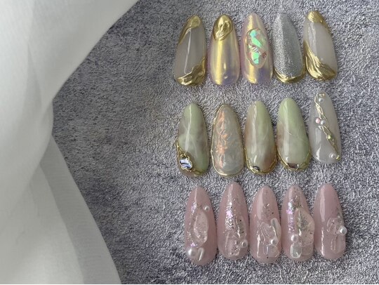オーダー ネイルチップ ニュアンス ブライダル トレンド 奥行き 個性派 