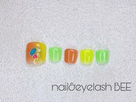 8月フットネイルデザイン☆