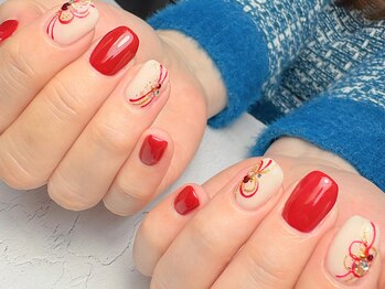 ナチュリア(Natulea)/お正月水引ネイル