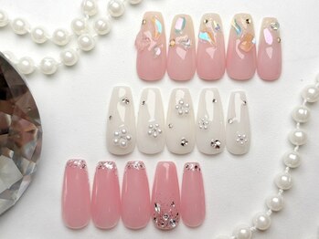 リッシュ ドゥ(RICHE deux)の写真/口コミ高評価！ちゅるんと王道ワンホンネイル・ハートネイル・リボンネイルも★パラジェル+Art2本付¥8000♪