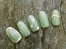 グリーンパールネイル¥6,980