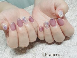 紫陽花ネイル