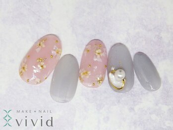 メイクプラスネイル ヴィヴィッド(MAKE+NAIL vivid)/*冬ブライダルネイル*
