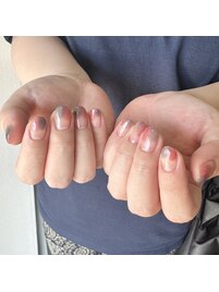 塗りかけネイル