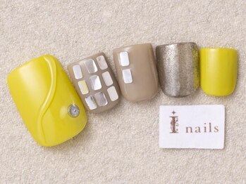 アイネイルズ 三宮店(I nails)/イエローミラーボール