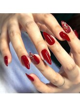 エムネイル ブランチ(Mネイル branch)/MAEDA担当、ボルドーネイル