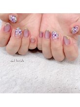ネイルバーズ(nail birds)/手描き紫陽花ネイル