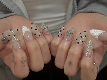 ジェミーネイル シンジュク(Jemiy nail shinjuku)/【Saki】ドットフレンチY2K¥9480