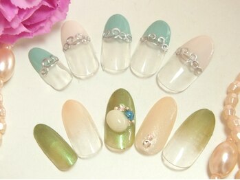 エムネイル(M Nail)/大人ネイル(グリーン)