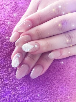 ネイルサロン パピリオ(Nail Salon papilio)/上品ワンポイントネイル☆