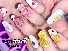 クリームソーダネイル