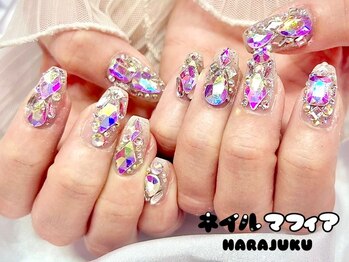 ネイルマフィア 原宿(NAIL MAFIA)/冬ネイル/ビジュー/埋めつくし