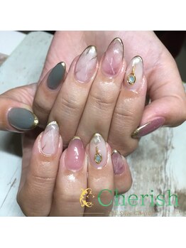 ネイルサロン チェリッシュ(nail salon Cherish)/大理石ネイル