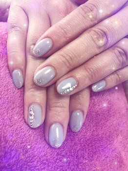 ネイルサロン パピリオ(Nail Salon papilio)/上品ストーンネイル♪