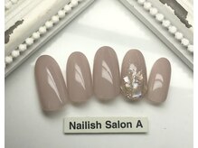 ネイリッシュサロン エー(Nailish Salon A)/シンプルシェルネイル