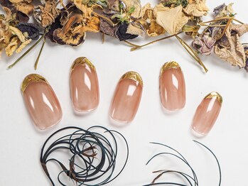 ボボカ(BOVOKA)/ガラスフレンチネイル