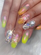 ホランイネイル(HORANGI NAIL)/フリーアートM＋有料パーツ