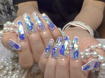 モアネイル 新宿/貝殻ワンホンネイル/持ち込み