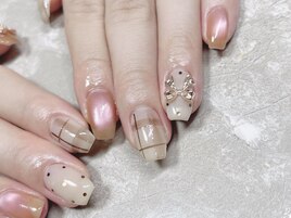 チェック×ドット×マグネット